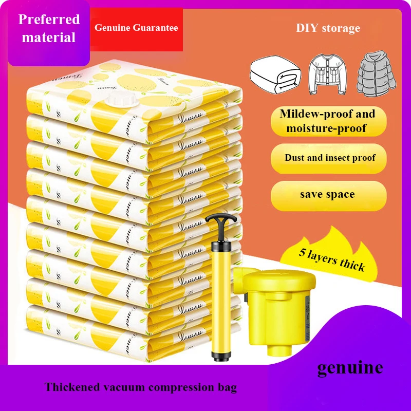 

Vacuum Storage Bag Clothes Quilt Storage Bag Space-Saving Folding Thickened Packaging Clothes Quilt Dust 9 Silk