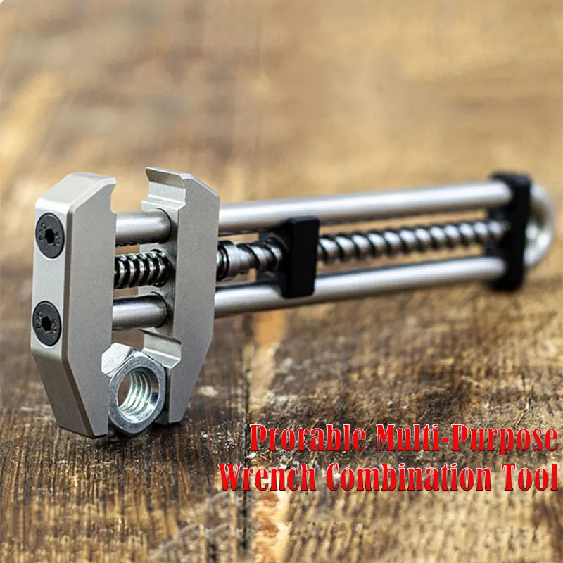 

Ручной гаечный ключ MetMo, портативный инструмент для туризма и кемпинга, для ремонта велосипедной машины, многофункциональный креативный регулируемый