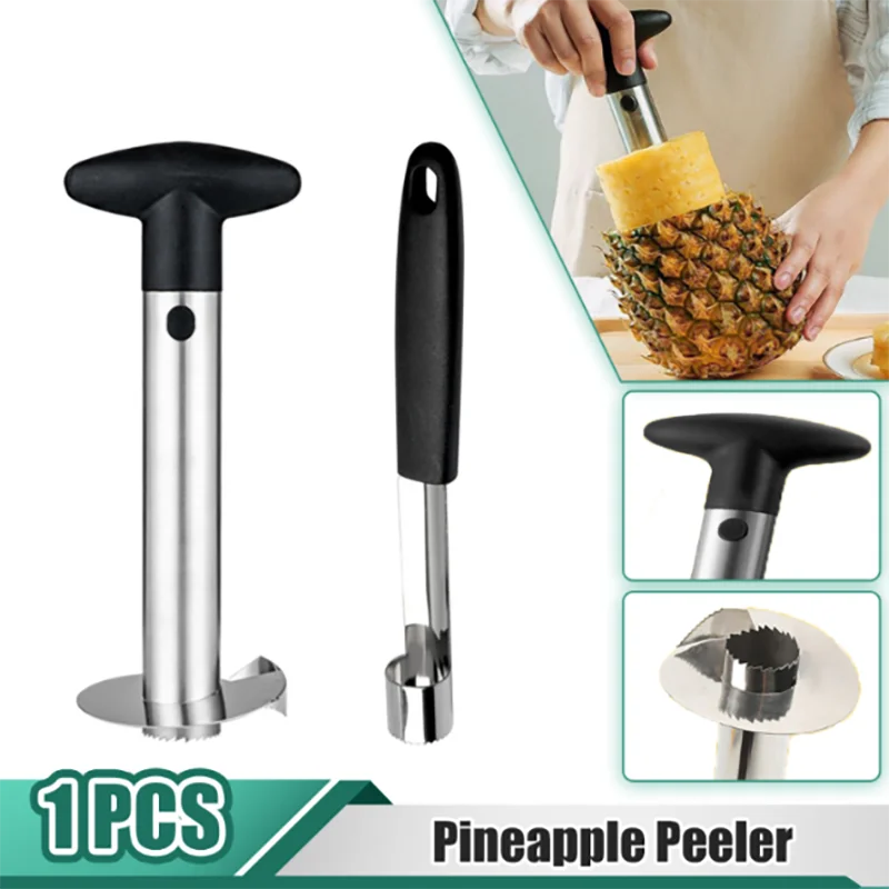 

Stainless Steel Pineapple Peeler Fruit Peeler Slicer Spiral Pineapple Peeler Cutting Fruit Knife Simple Kitchen Fruit Tool