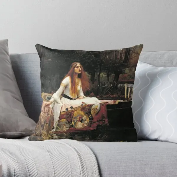 

Classical Art The Lady Of Shalott J Printing Throw Pillow Cover Bedroom Anime Decor Square Fashion Case Pillows not include