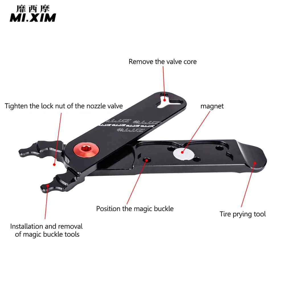 

Пряжка цепи велосипеда ZTTO, многофункциональный инструмент для быстрого открытия и закрытия цепи из алюминиевого сплава