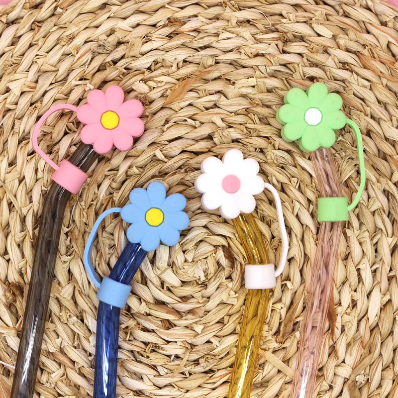 Милая соломенная крышка в форме хризантемы 5 шт. компактная и удобная переноске