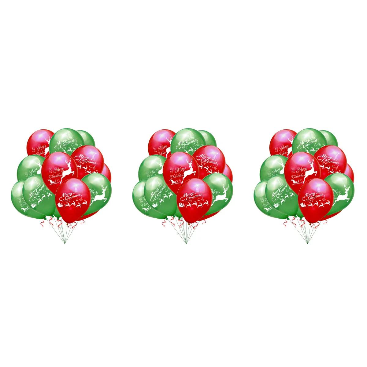 

120 Xmas Balloons Set Christmas Balloons Set Party Balloons Latex Reindeer Balloons Christmas Balloons