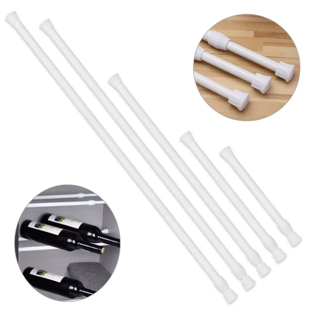 

Multi Purpose Spring Loaded Extendable Sticks Telescopic Net Voile Tension Curtain Rail Pole Net Rods Curtain Telescopic Pole