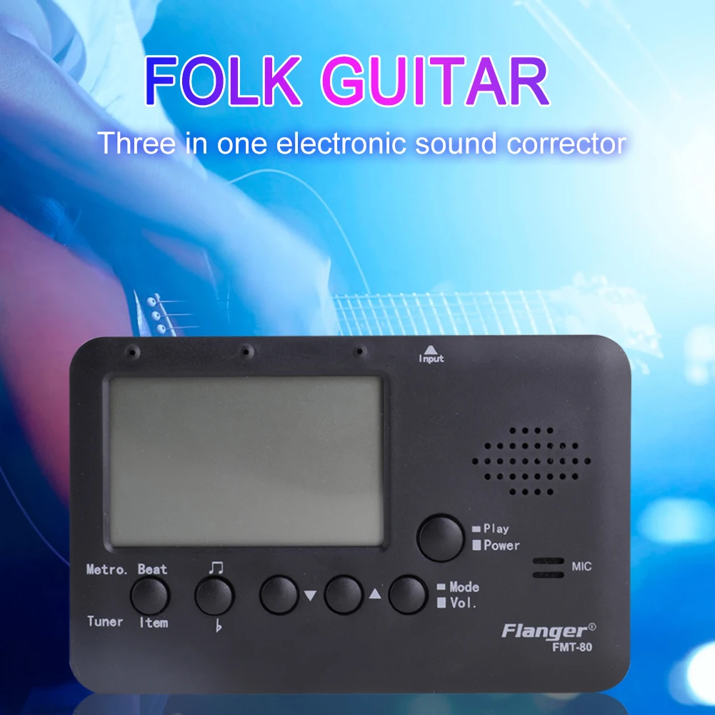 

Acoustic Guitar Tuner 3 in 1 Violin Ukulele Tuning Stringed Instrument Part for Guitar Beginner
