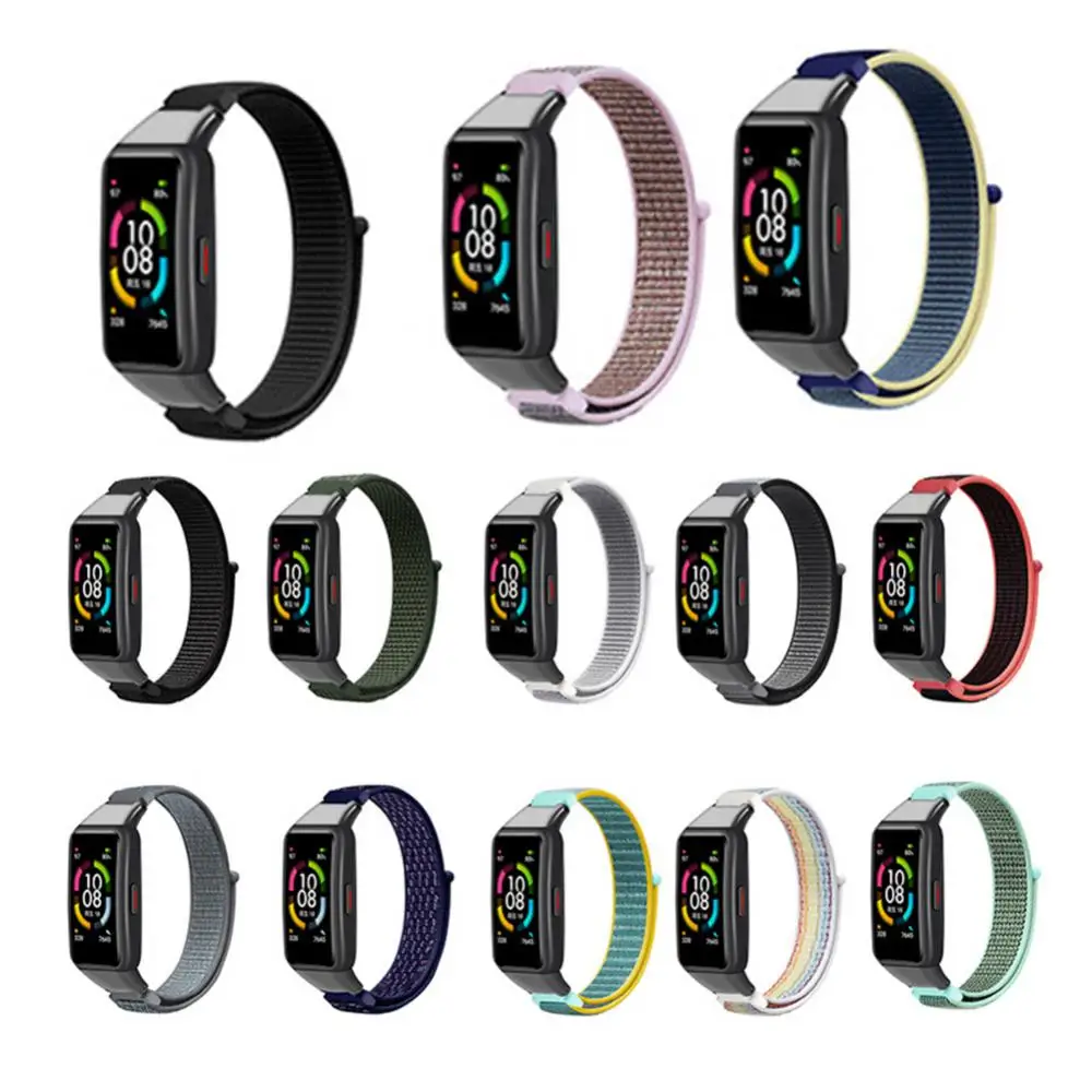 

Smart Bracelet Woven Strap 25mm Watch Accessories Nylon Strap Comfortable Replacement Watch Strap For Honor Band 6