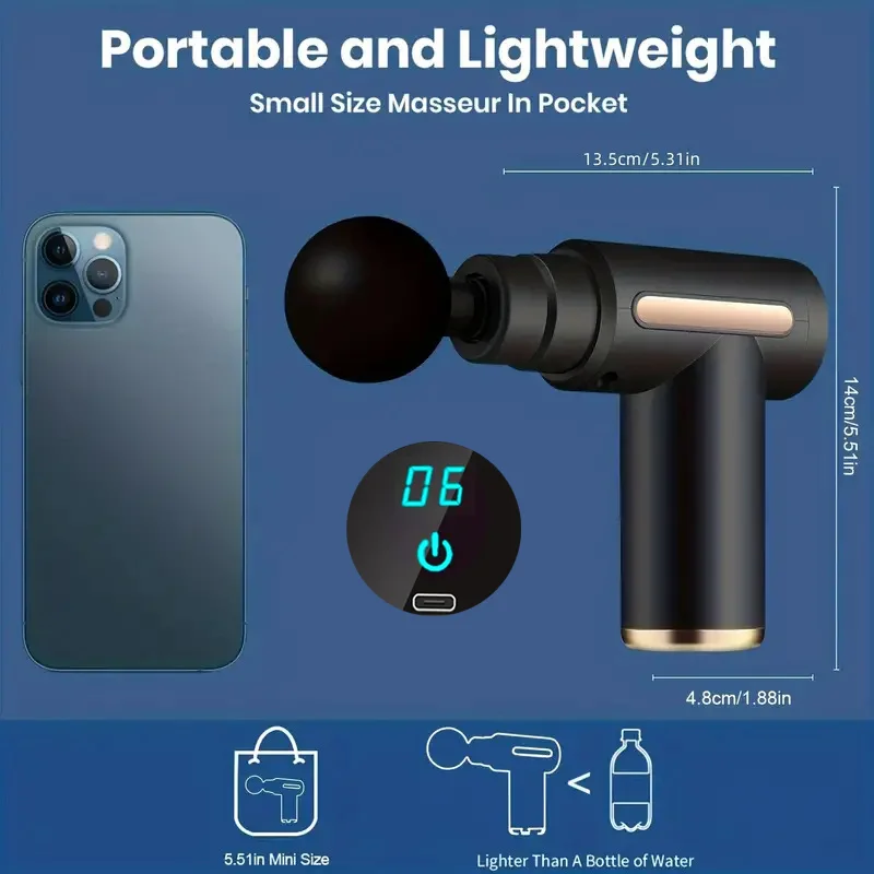 Лидер продаж 2024 пистолет для массажа мышц TK ручной инструмент глубоких тканей