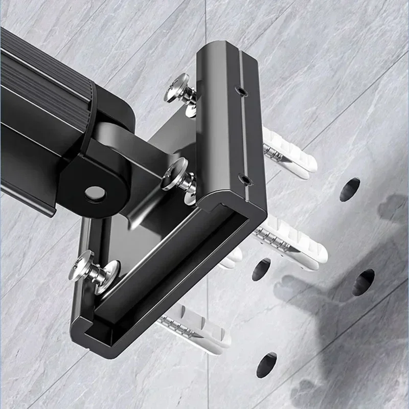 Настенное крепление на присоске Складная сушилка для одежды с выдвижной