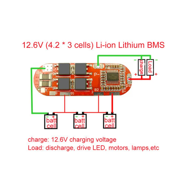 BMS 25A 3S 12 6 V 4S 16 8 5S 21V 18650 Защитная печатная плата для литий-ионной литиевой батареи