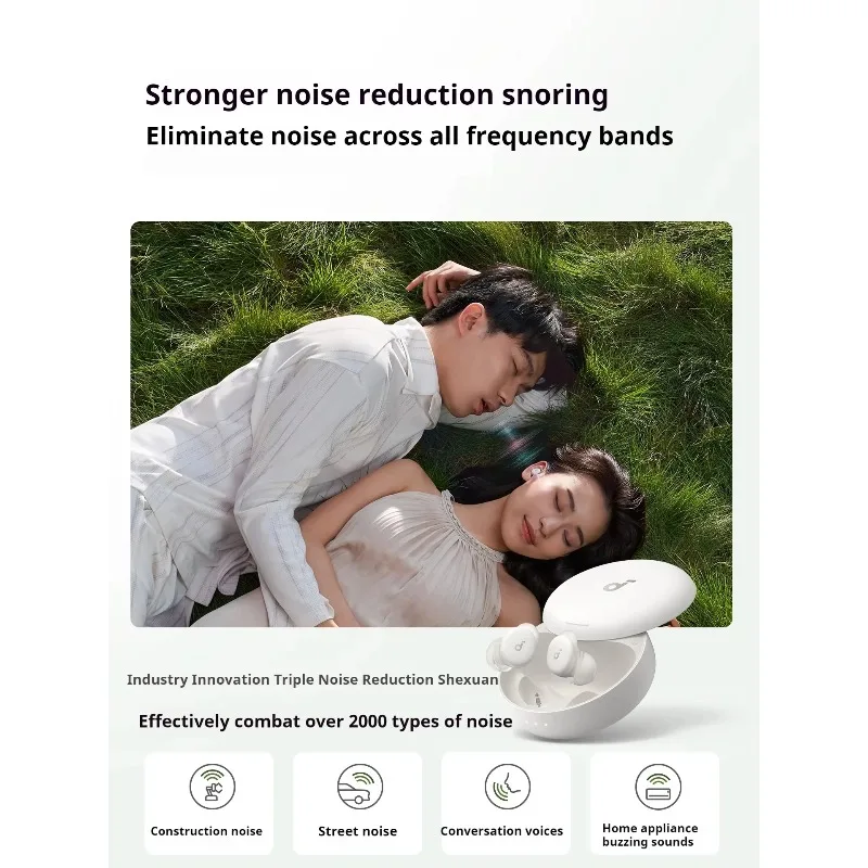 Фото Беспроводные Bluetooth-наушники Soundcore Sleep A30 - шумоподавление до -30 дБ, высокочастотное шумоподавление ANC, компактные внутриканальные наушники, 800 мАч №2