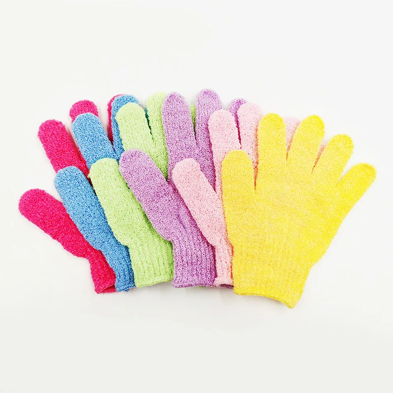 

Shower Gloves Bath Towel Bath Peeling Exfoliating Mitt Glove Five Finger Bath Towel Mud Rub Back Rub Double-sided Massage Gloves