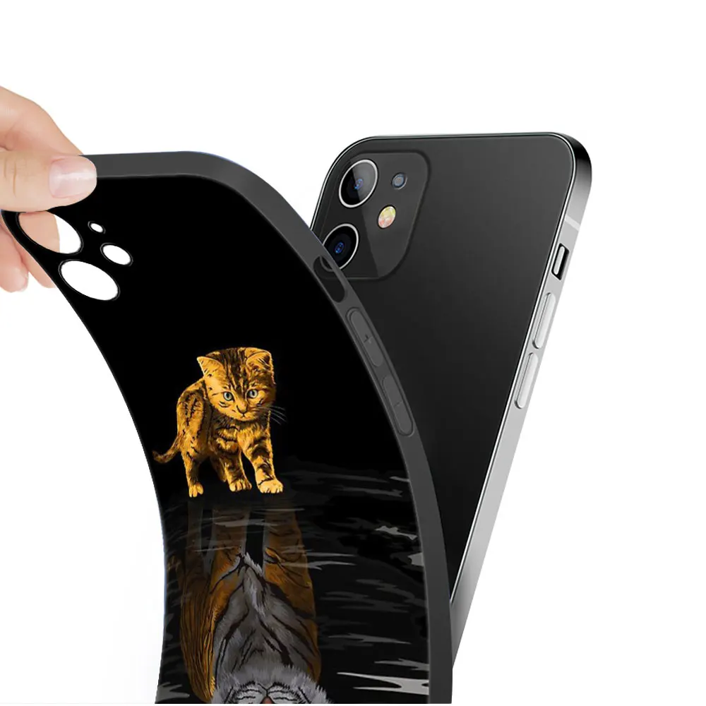 Чехол-накладка с животными слоном тигром котом собакой из ТПУ Для Xiaomi Mi Note 12 12X 11 10T