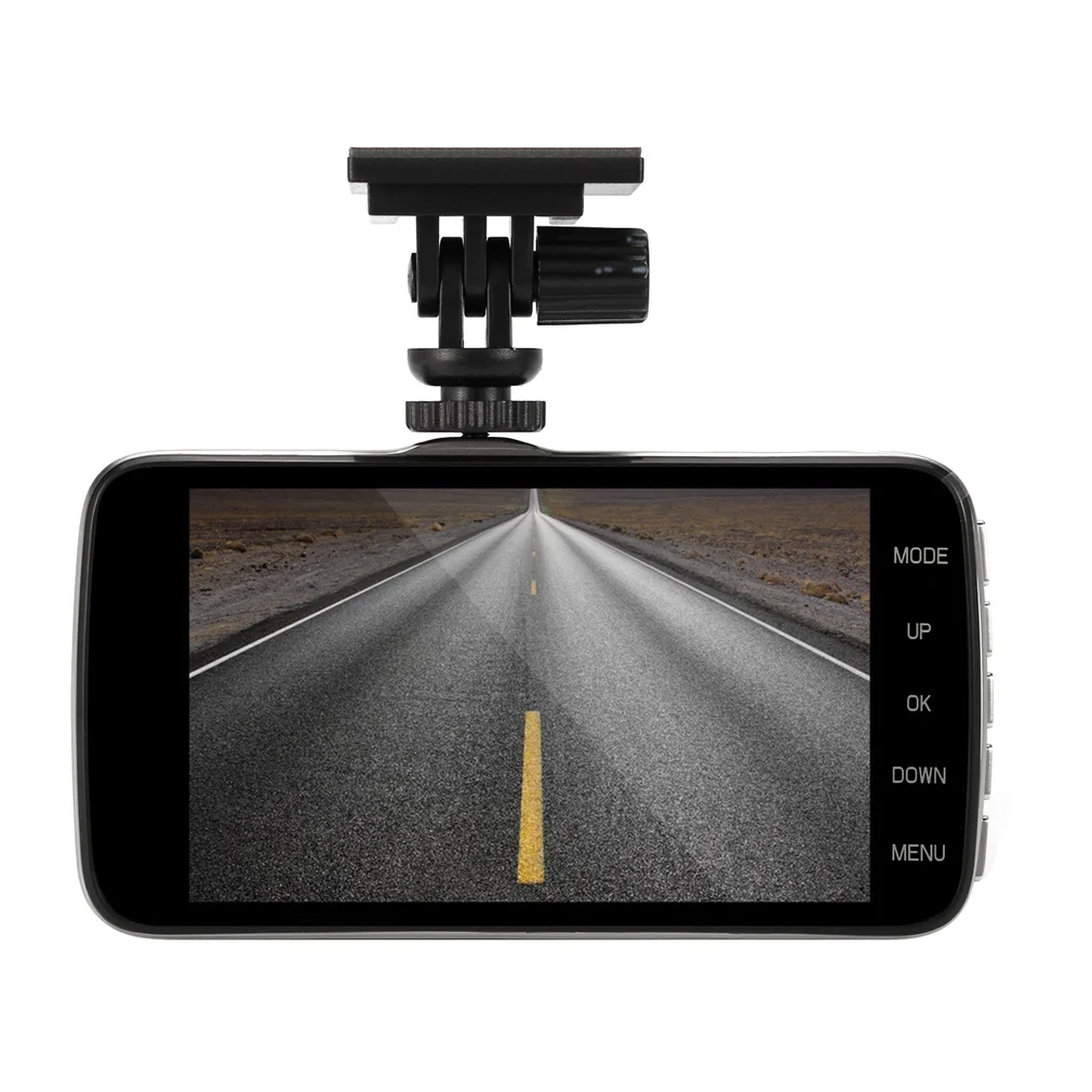

Compact Black 4 inch IPS Screen Dual Core CPU 1200W H.264 140 Degree Super Wide Angle Car DVR Dash Camera