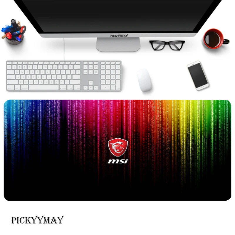 

MSI Gaming Mouse Pad Gamer Mouse Mat Large Mousepad XXL Desk Mat PC Mouse Carpet Computer Keyboard Pad Table Mouse Pads