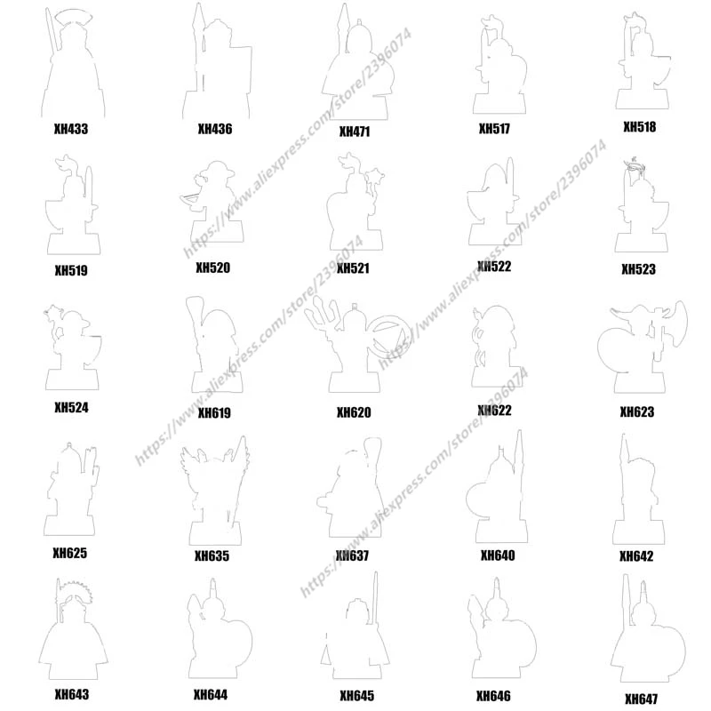 Одиночный средневековый фильм Рыцари Араборн Урук Хай Фигурки аксессуары
