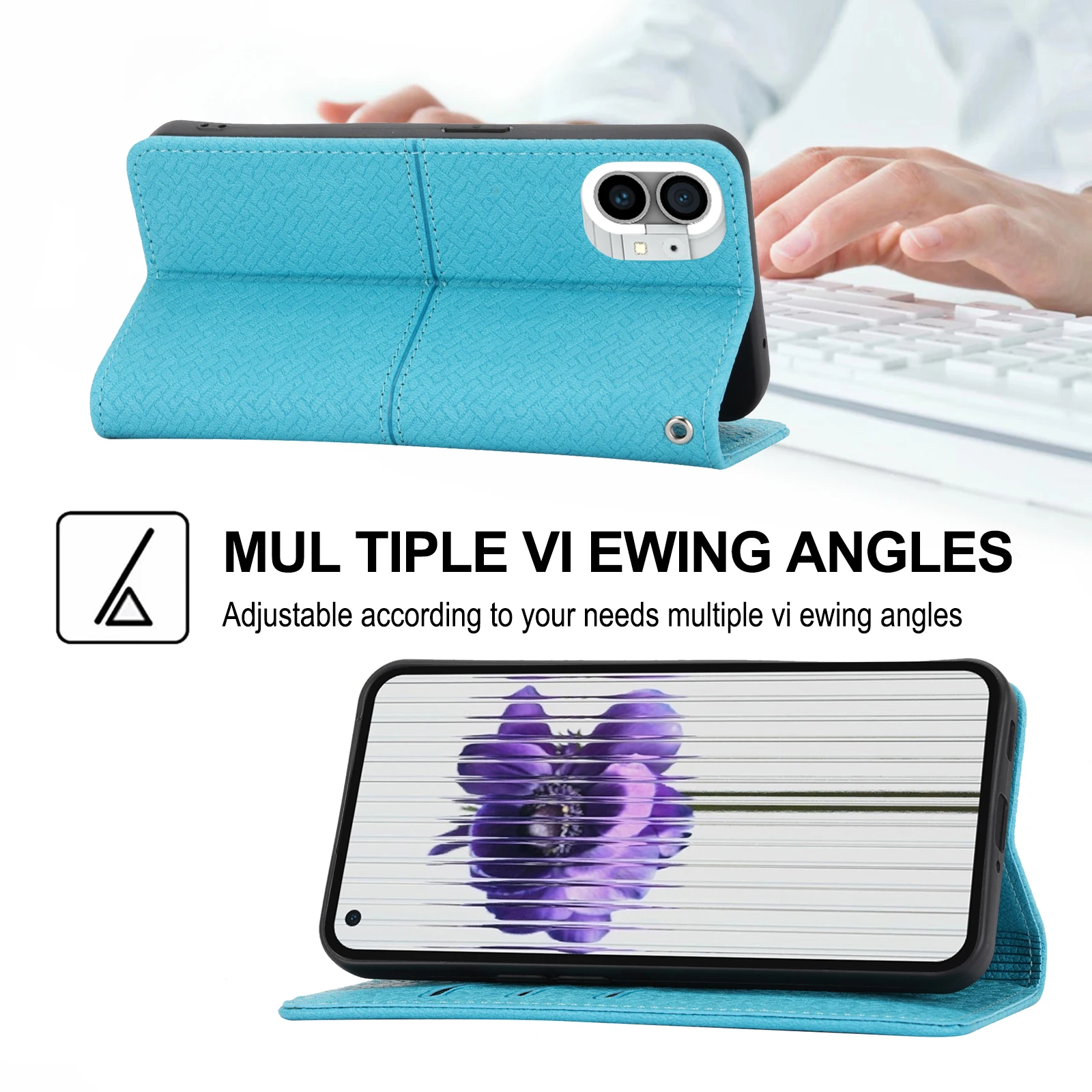 Кожаный противоударный флип-кошелек для телефона 1