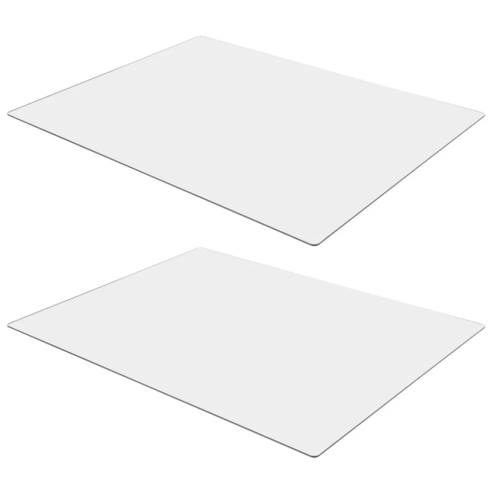 

2 Pcs Tabletop Mirror Acrylic Living Room Vanity Makeup Decorative Desktop Home Household Stylish Adhesive