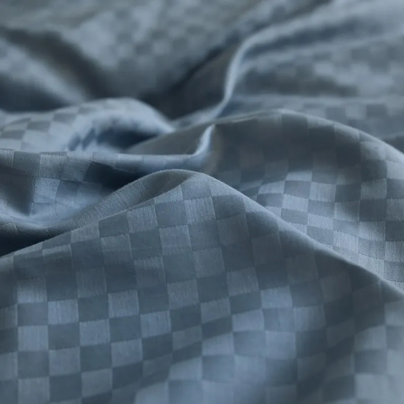 Nordic Simple 00 Cotton Jacquard Bed Four-Piece Set Class a Quilt Cover Sheet Three-Piece Boys Bedding