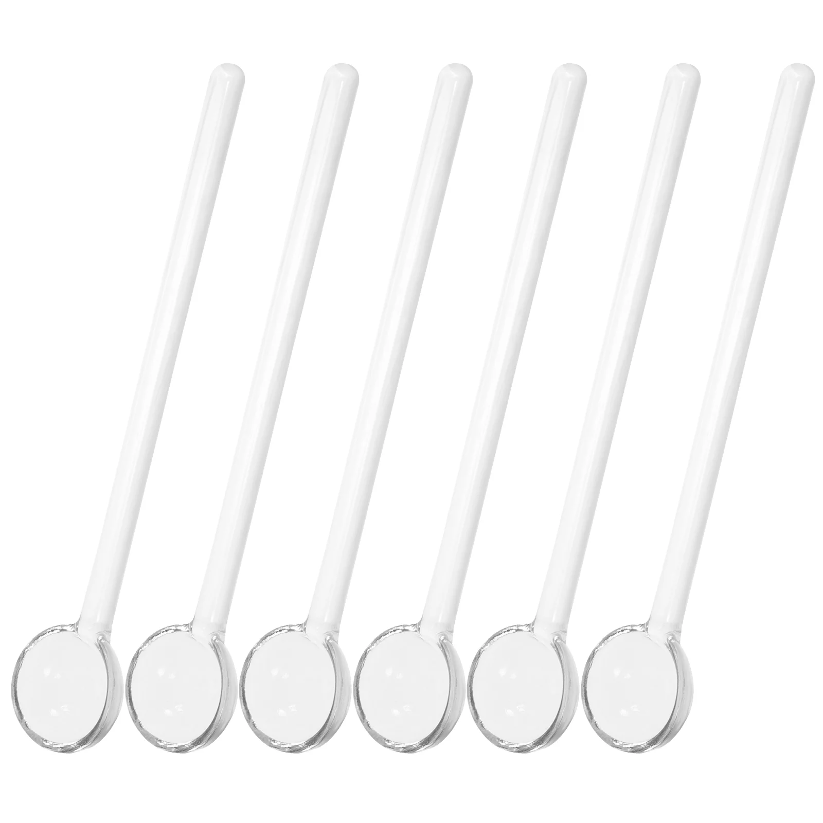 

Spoons Spoon Tea Stirring Coffee Stirrers Crystal Cocktail Clear Teaspoons Mixing Rods Ice Espresso Stirrer Cold Drink Stir