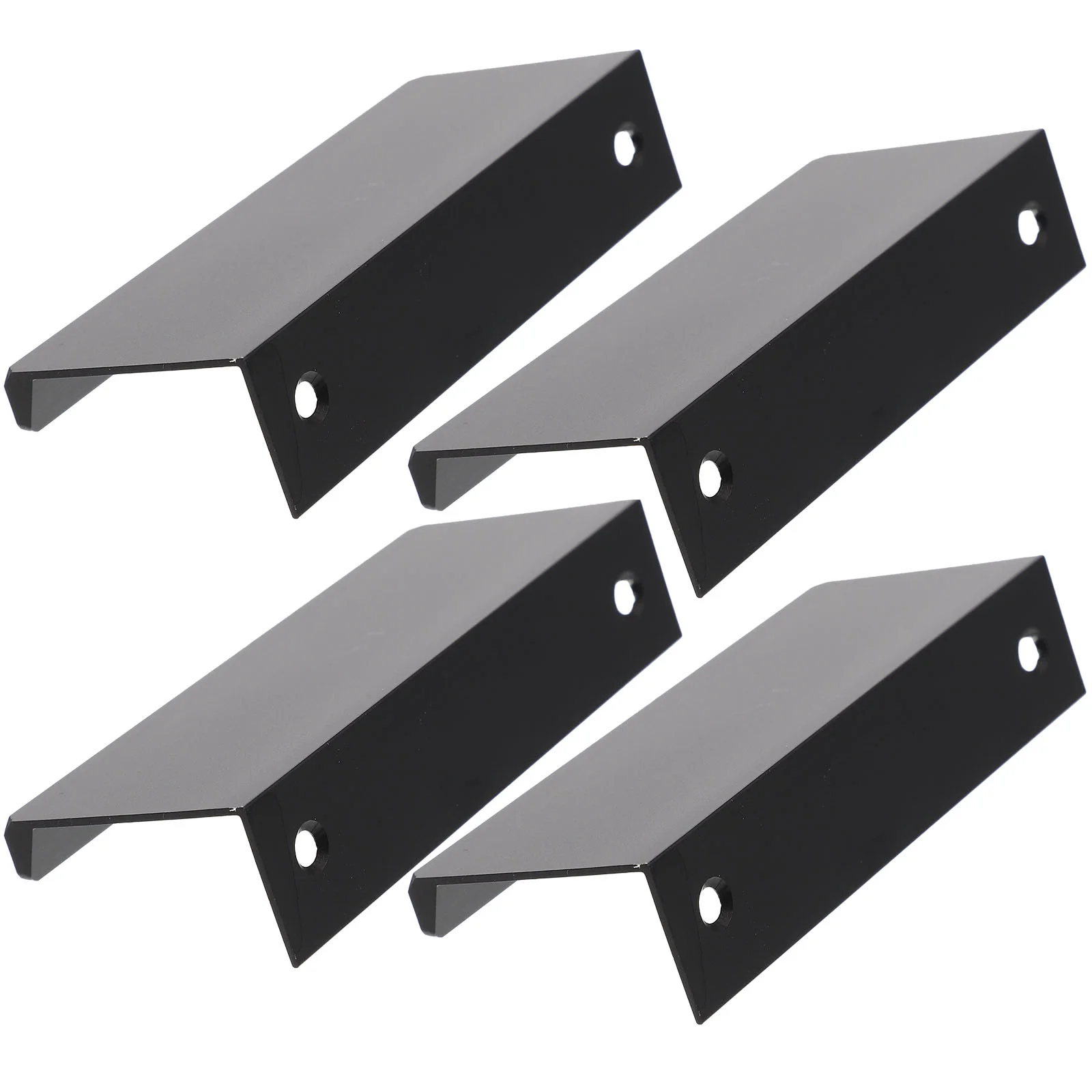 

4pcs Cabinet Handles Invisible Drawer Finger Edge Handles Kitchen Cabinet Handles