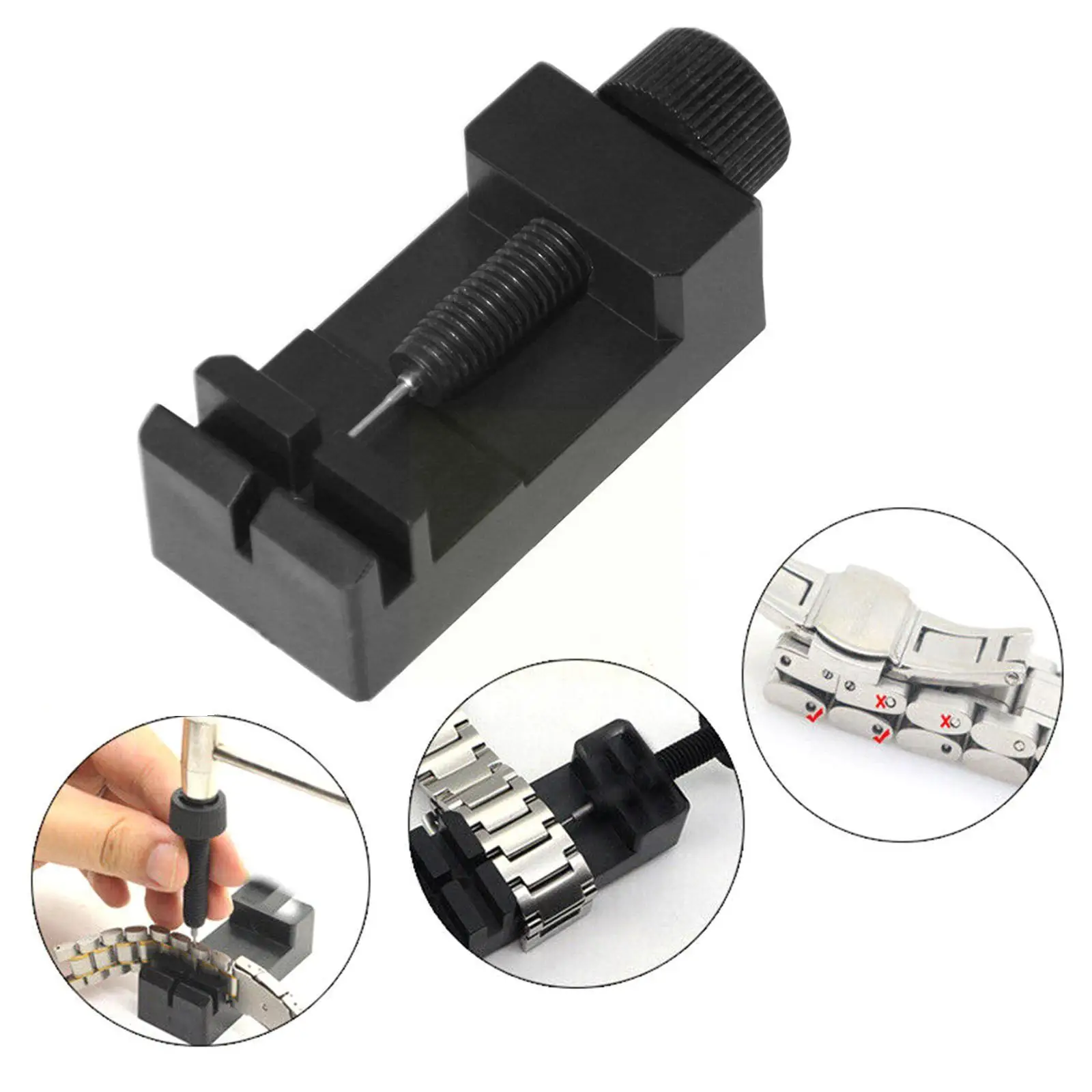 

Инструмент для снятия ремешка часов, регулирующее устройство цепи из нержавеющей стали, устройство для измерения длины ремешка часов, опто...