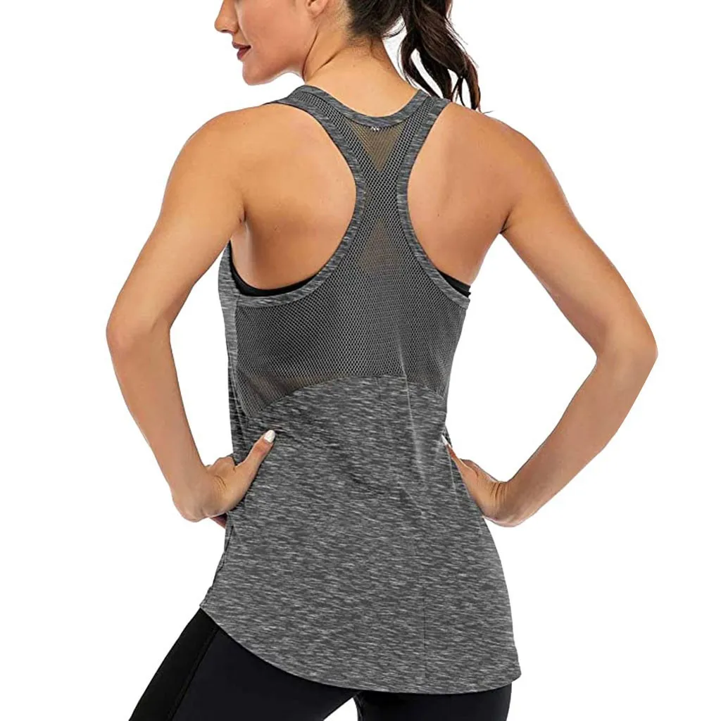 

Hot Yoga Shirt Sport Running Quick Dry Vest High elasticity Tight fitting fitness Women GYM Clothing bodybuilding T shirt