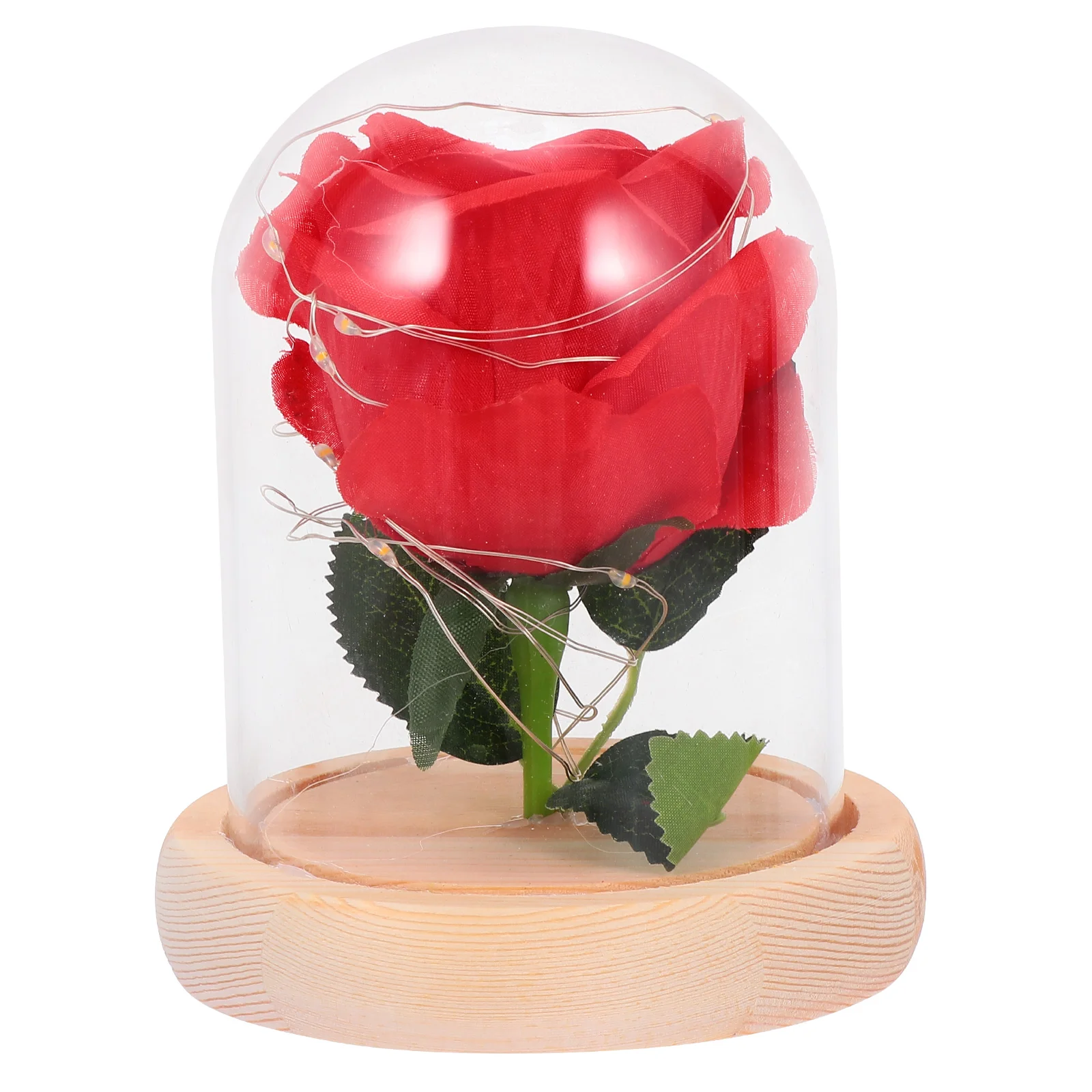 

Rose Flower Lamp Artificial Light Domeflowers Thebeauty Gift Eternalimmortal Giftsred Her Birthday Grandma Table Enchanted Lady
