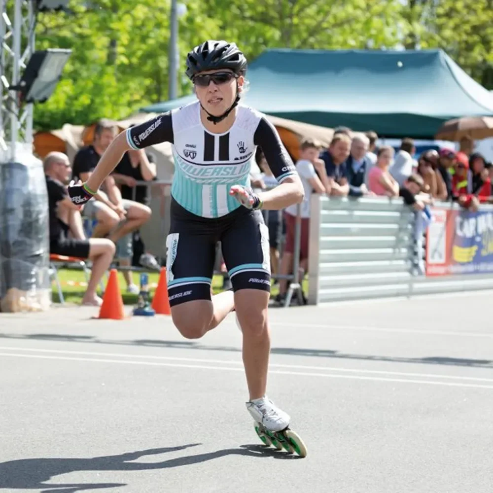 Powerslide мужская команда триатлона костюм для фигурного катания кожаный роликовые