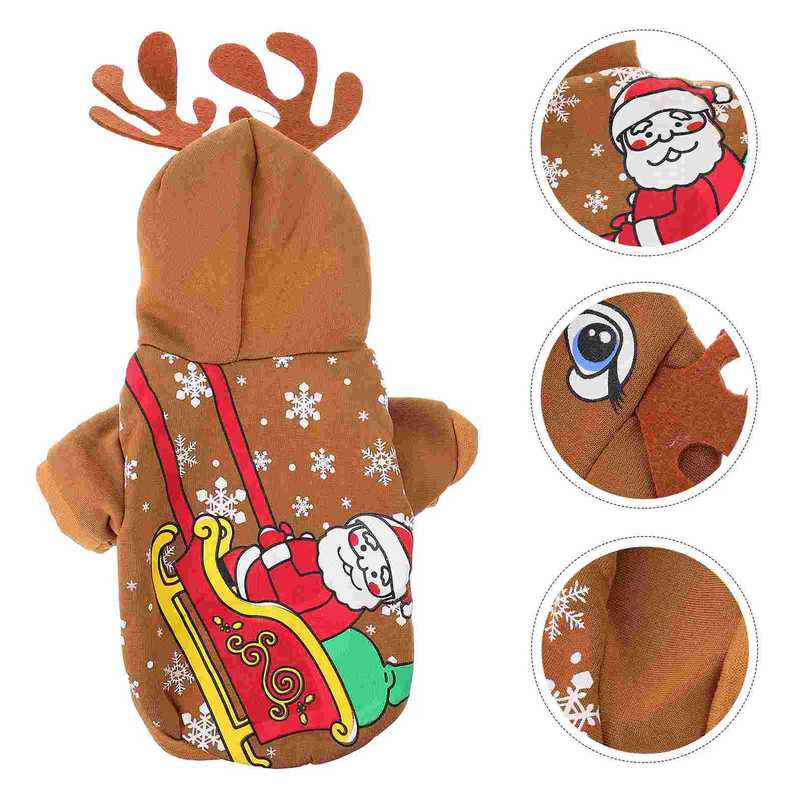 

Dog Christmas Pet Cat Costume Party Clothes Apparel Clothing Holiday Outfit Style Hoodie Dress Lovely Costumes Gifts Sweater