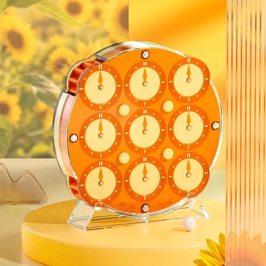 Фото Головоломка QiYi MAGIC CLOCK 4x4 Global Limit 3000 Racing, полностью магнитная, профессиональная, для соревнований №2