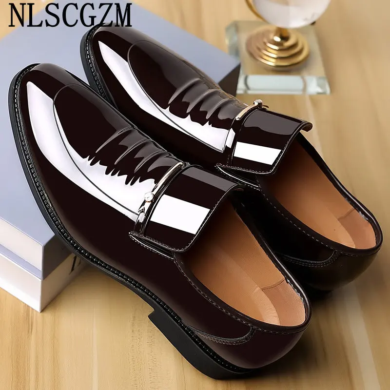 

Oxford Shoes for Men Slip on Shoes Men Wedding Dress Loafers Men Italiano Patent Leather Shoes Office 2023 Casuales обувь мужска
