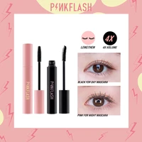 pinkflash day night 3d mascara lengthening black lash eyelash extension eye lashes brush long wearing mascara beauty makeup