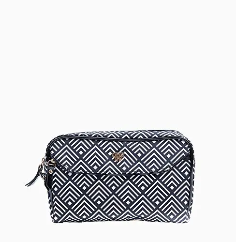 

Clutch Makeup Travel Organizer Lipstick Beauty Case Wristlet - Mod Diamond