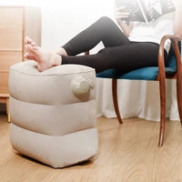 inflatable footrest pillow pad resting pillow in travel airplane car bus train kids bed office nap foot rest sleeping pillow pad