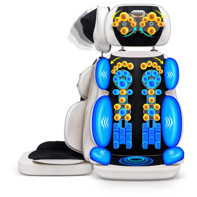 

Electric Massage chair Vibrating Full Body Massage Cushion Neck Back Waist Hip Leg Heating Massage Muscle Stimulator massager