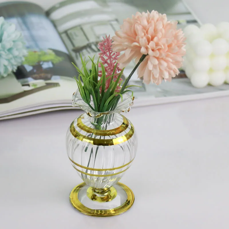 

Ваза для цветов для домашнего декора, стеклянная ваза, декоративные стеклянные контейнеры для террариума, настольные украшения, деревенска...