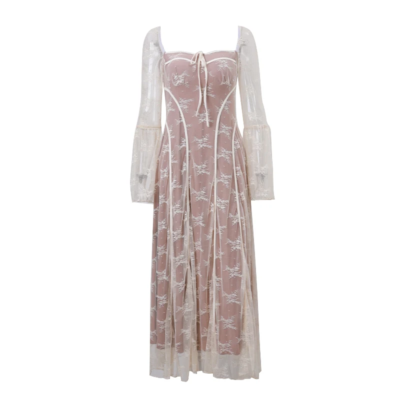 WhereMery платье макси из полиэстера