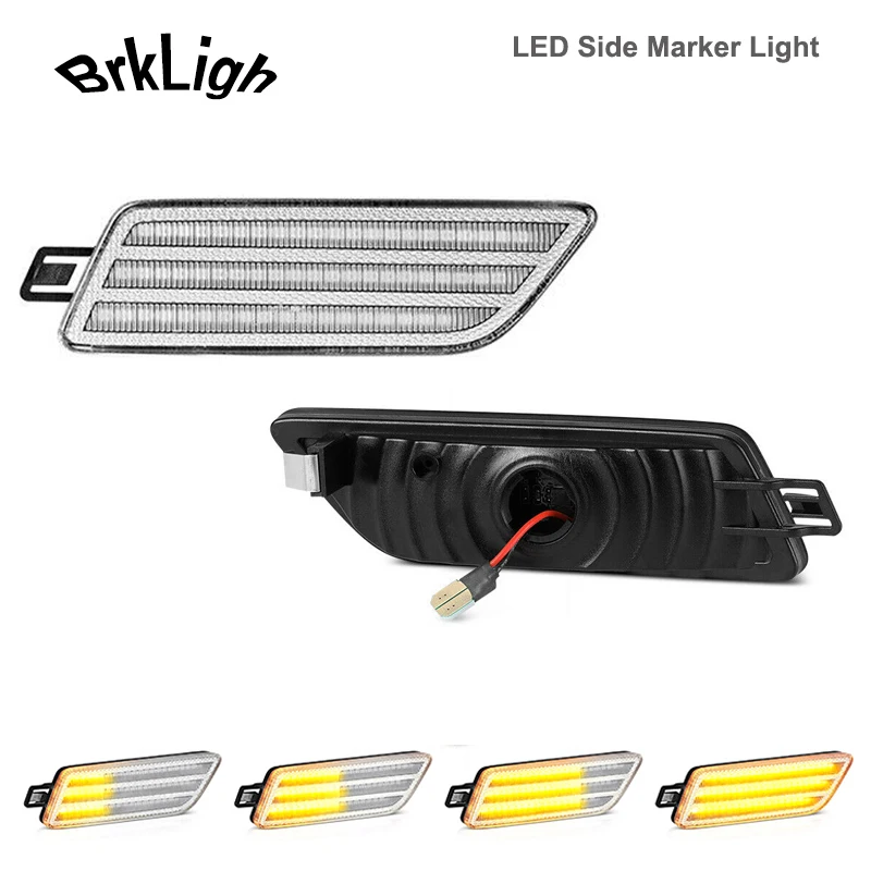 

2Pcs For Porsche Macan 95B S Turbo Base GTS 14-21 Dynamic LED Side Marker Lights Turn Signal Sequential Lamps Canbus Car-Styling