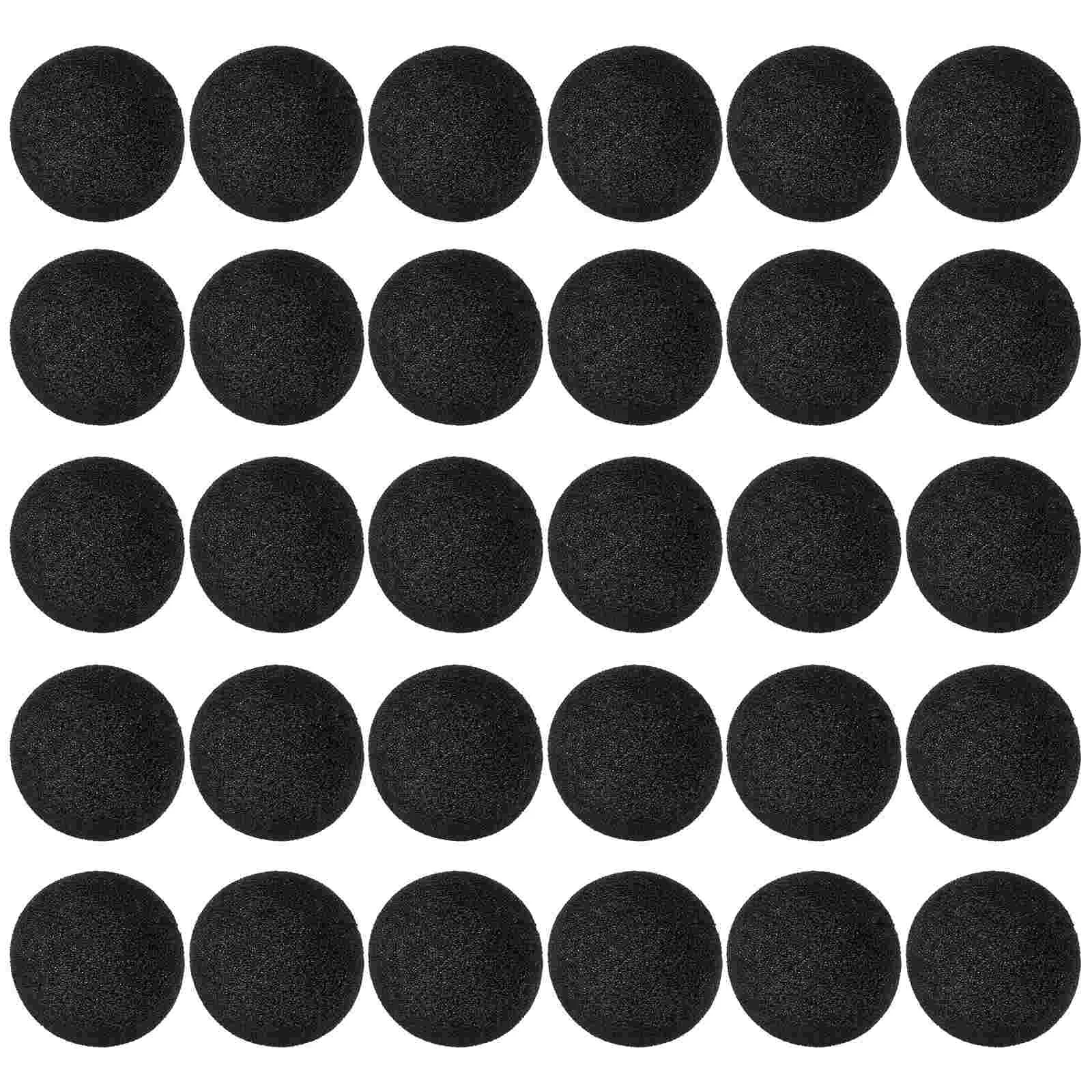 

50pcs Black Circus Clown Noses Christmas Carnival Costume Party Stage Props Sponge Clown Nose Dress- Props Decor