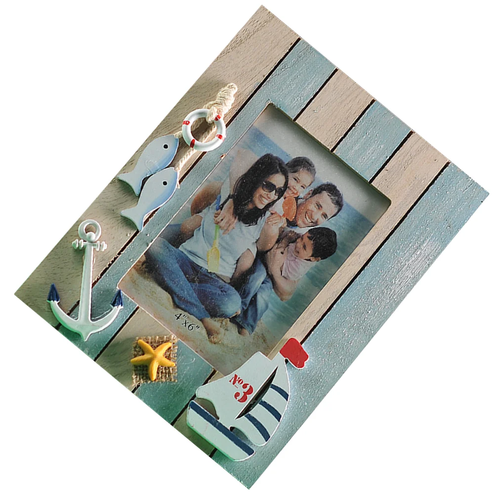 Настольная стоячая фоторамка в морском стиле для дисплея домашний декор рамки