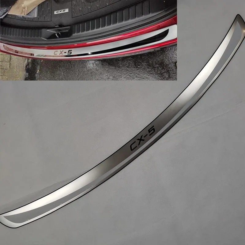 

Для Mazda CX-5 2013-2016 Накладка на порог/порог заднего бампера, защитная Накладка на порог, протектор багажника, отделка, Стайлинг автомобиля
