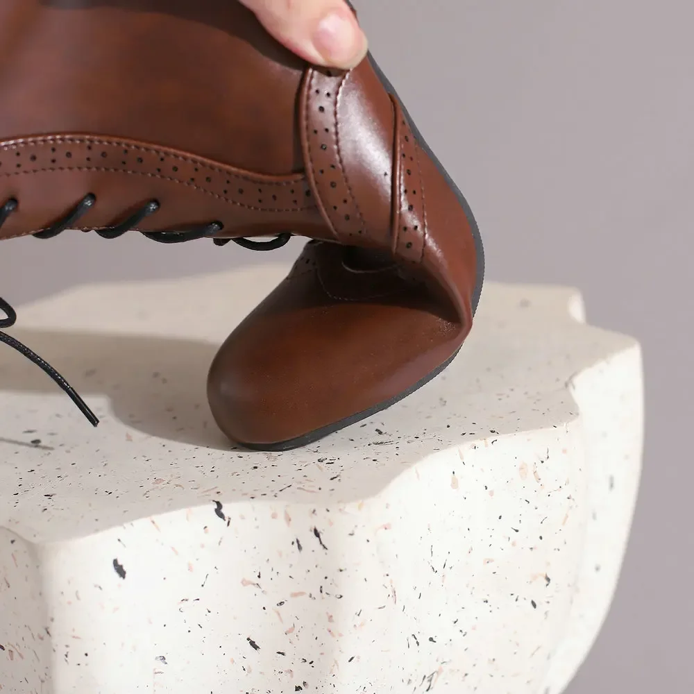 Ботинки викторианские для женщин винтажные бабушки Костюмные туфли косплея