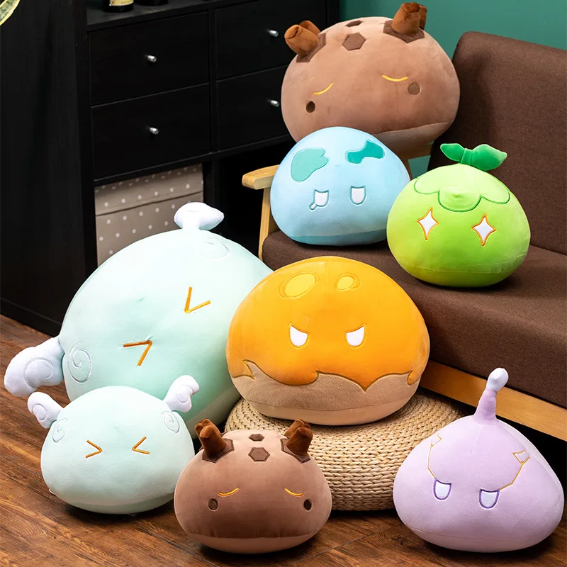 

10 см Genshin ударная плюшевая игрушка Genshin Slime Подвеска Аниме оригинальный Бог игра косплей фанаты милая Кукла рождественские подарки для детей