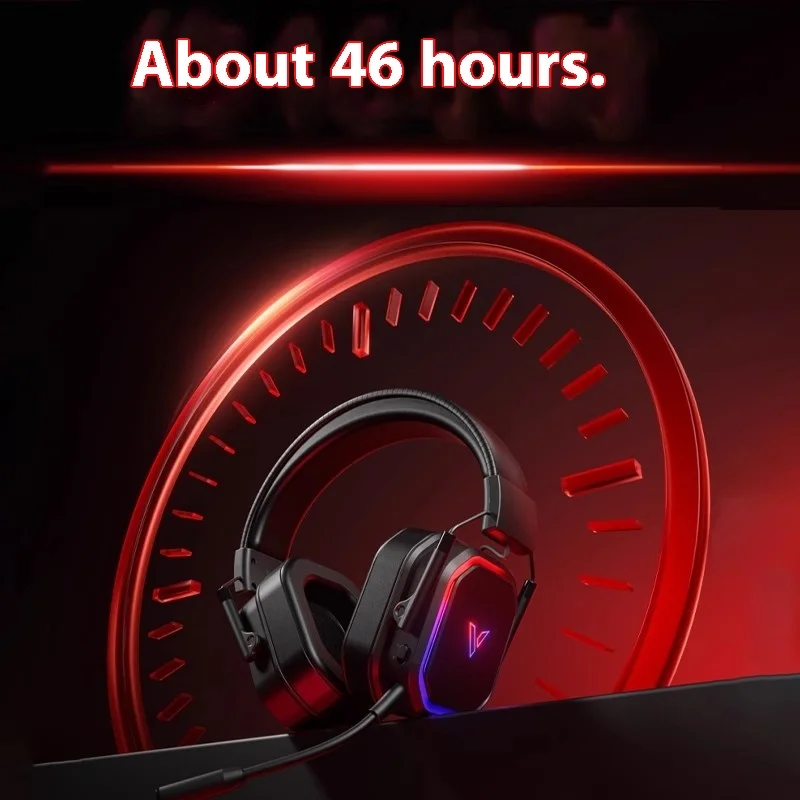 Многомодовые беспроводные наушники Rapoo Vh850 с RGB-подсветкой длительным сроком