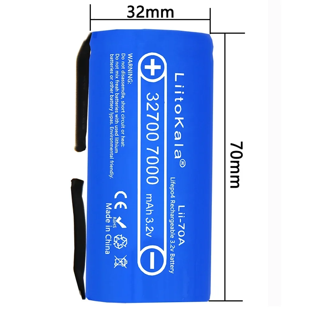 Аккумуляторная батарея LiitoKala 70A-N 3 2 В 32700 7000 мАч