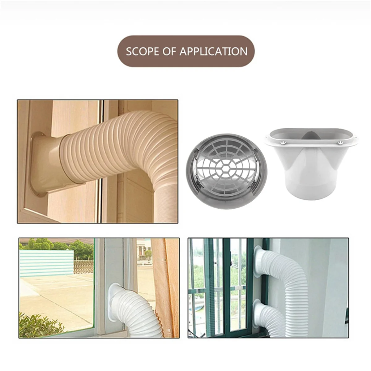 Оконный адаптер фильтр для оконного выхлопного шланга интерфейс портативного