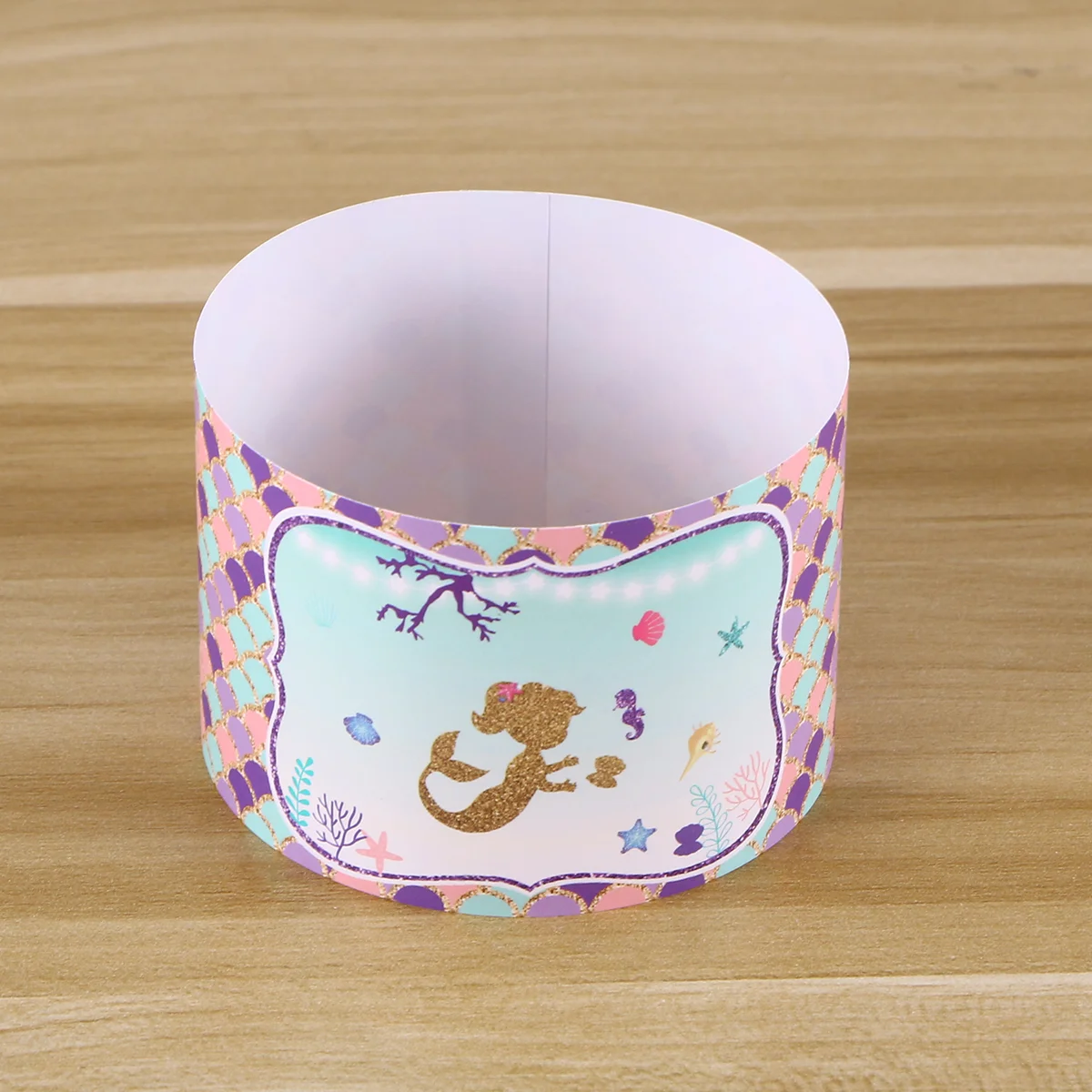 

Mermaid Labels Water Bottle Party Birthdaywrappers Waterproof Favor Supplies