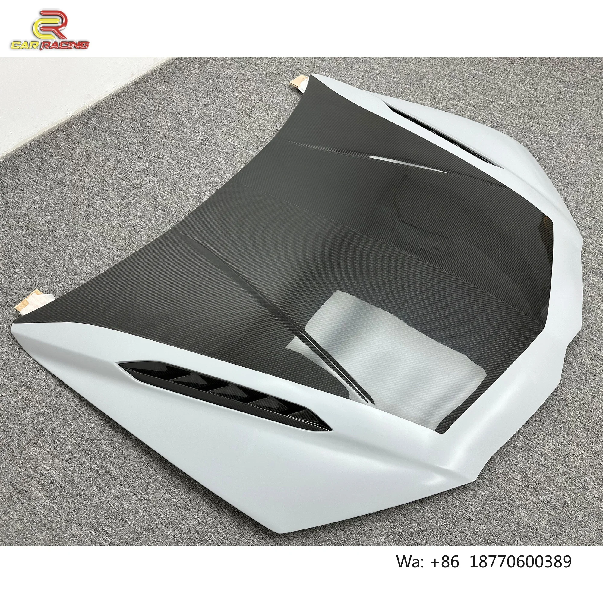 Фото Карбоновый капот KQX Performante Style (частичный) для Lamborghini Urus, крышка двигателя, элементы кузова, карбоновый капот №2