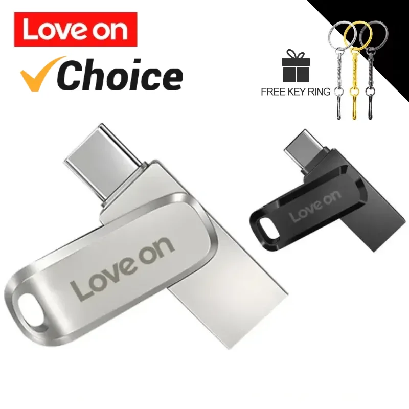 Металлическая флешка поворотный Usb флеш-накопитель 2 ТБ 1 512 ГБ 256 128