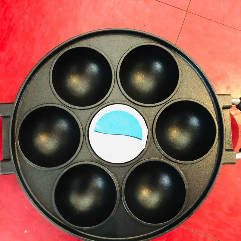 7 отверстий сковорода для приготовления пирожных чугунная плитка не прилипающая